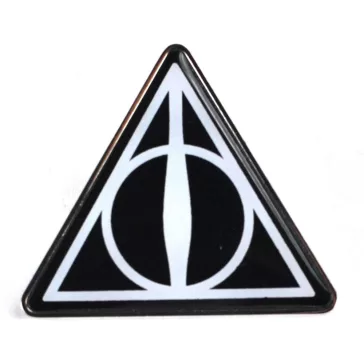 Harry Potter Halál Ereklyéi fekete kitűző