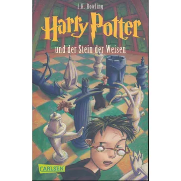   Harry Potter és a bölcsek köve – német puhafedeles könyv