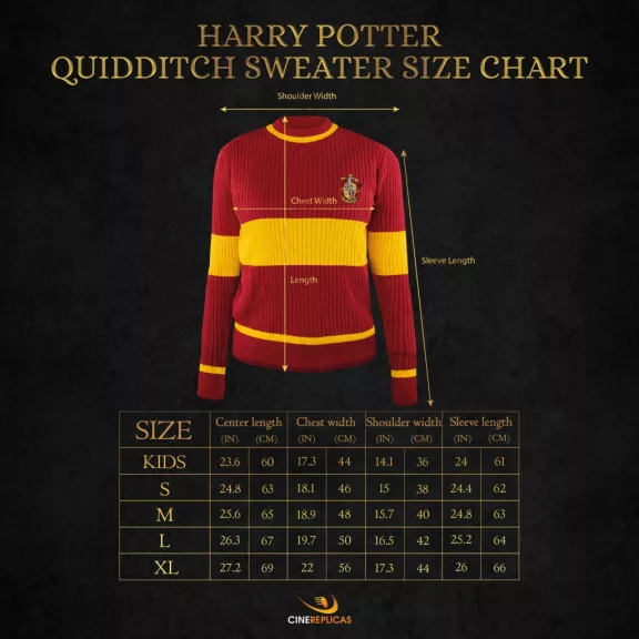 Griffendél Kviddics Pulóver – Hivatalos Harry Potter Kollekció