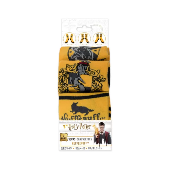 Harry Potter – Hugrabug 3 db-os zokni szett 35/45 Harry Potter – Hugrabug 3 db-os zokni szett 35/45