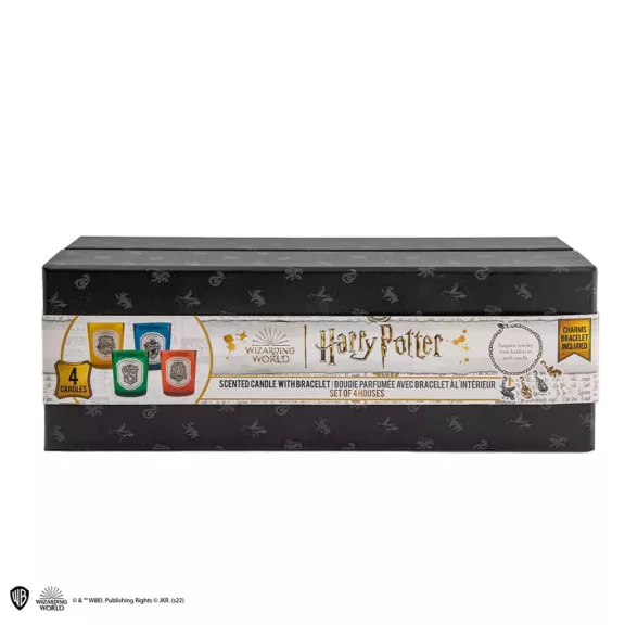 Harry Potter 4 darabos illatgyertya szett házcharmokkal és karkötővel