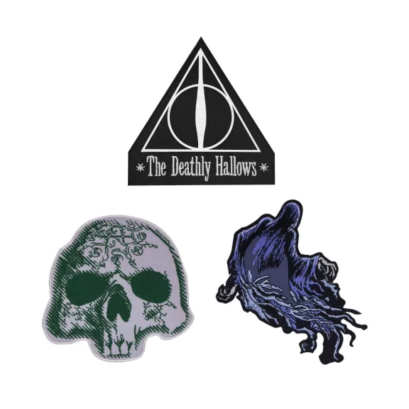 Harry Potter Halál ereklyéi (Deathly Hallows) Deluxe felvarrók, 3 darabos szett Harry Potter Halál ereklyéi (Deathly Hallows) Deluxe felvarrók, 3 darabos szett