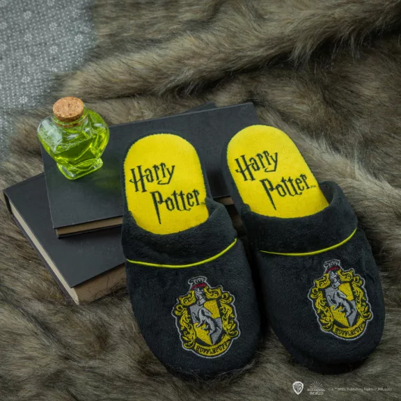 Hugrabug Papucs / Harry Potter Plüssös Otthoni Mamusz S/M Hugrabug Papucs / Harry Potter Plüssös Otthoni Mamusz S/M