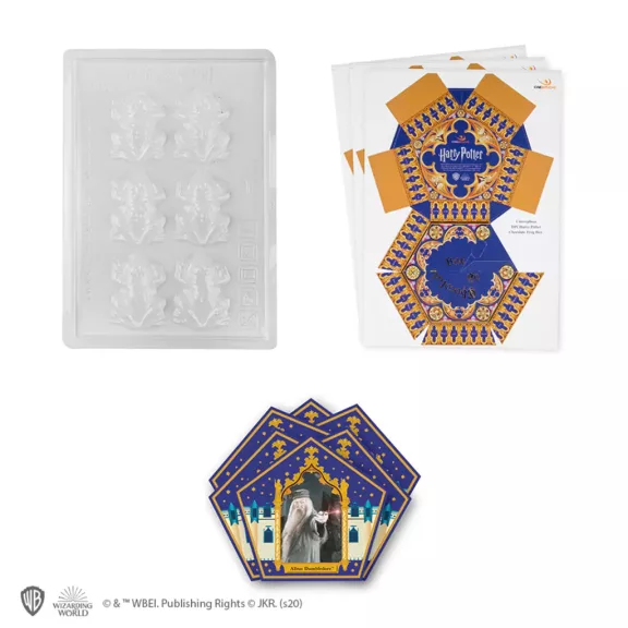 Harry Potter - Csokibéka készítőforma 6 dobozzal és 12 varázslókártyával Harry Potter - Csokibéka készítőforma 6 dobozzal és 12 varázslókártyával