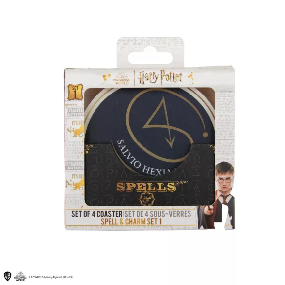 Harry Potter - Varázsigék és bűbájok 4 db-os poháralátét szett Harry Potter - Varázsigék és bűbájok 4 db-os poháralátét szett