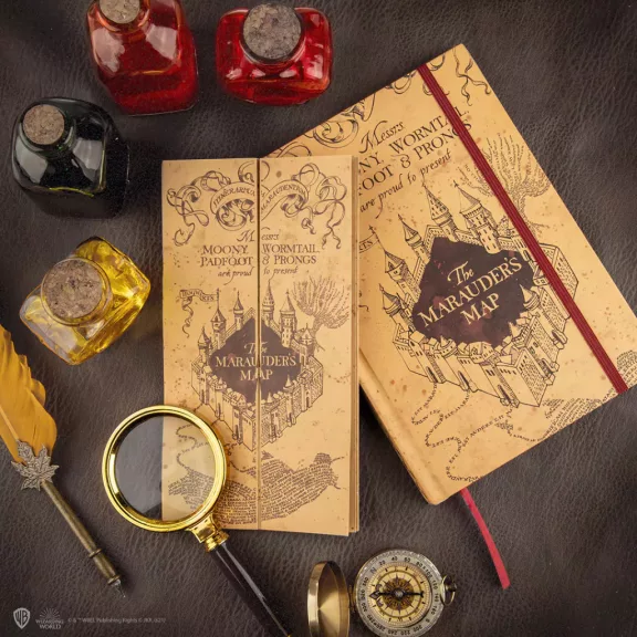 Harry Potter - Tekergők Térképe jegyzetfüzet kis térképpel Harry Potter - Tekergők Térképe jegyzetfüzet kis térképpel