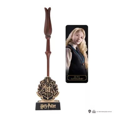   Harry Potter - Luna Lovegood varázspálca toll bemutatóállvánnyal