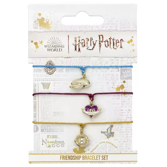 Harry Potter 3 darabos aranyszínű barátságkarkötő szett