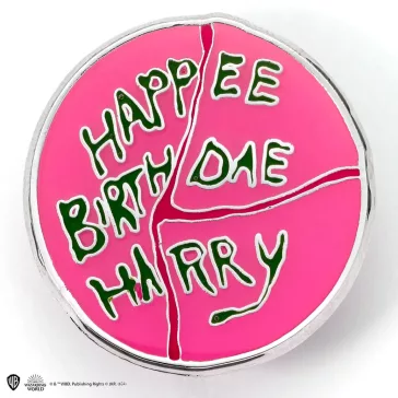 Harry Potter - Happee Birthdae torta kitűző