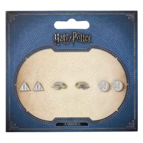 Harry Potter - Halál ereklyéi, Aranycikesz és 9 és 3/4. vágány bedugós fülbevaló szett