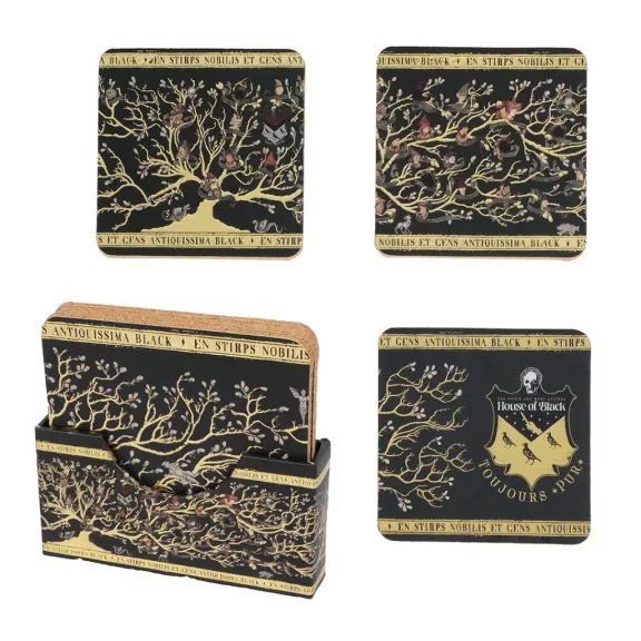Harry Potter - Black család 4 darabos poháralátét készlet Harry Potter - Black család 4 darabos poháralátét készlet