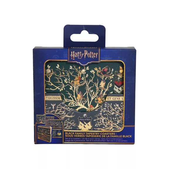 Harry Potter - Black család 4 darabos poháralátét készlet Harry Potter - Black család 4 darabos poháralátét készlet