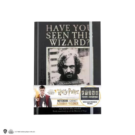 Harry Potter - Sirius Black azkabani keményfedeles jegyzetfüzet könyvjelzővel