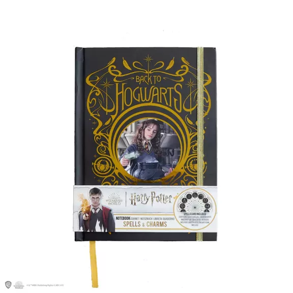 Harry Potter - Hermione és varázsigék keményfedeles jegyzetfüzet könyvjelzővel