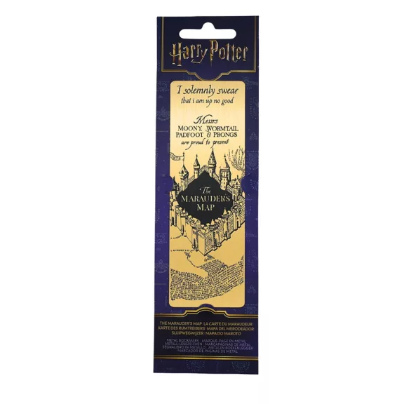 Harry Potter - Tekergők Térképe fém könyvjelző