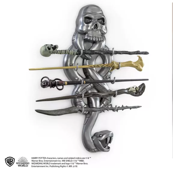 Harry Potter Sötét Jegy Halálfaló Varázspálca Fali Tartó és Pálca Szett Harry Potter Sötét Jegy Halálfaló Varázspálca Fali Tartó és Pálca Szett