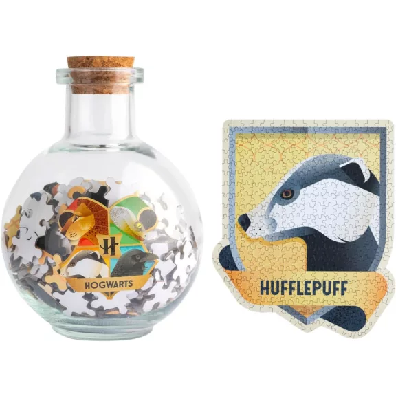 Harry Potter - Hugrabug 300 darabos puzzle üveg fiolában Harry Potter - Hugrabug 300 darabos puzzle üveg fiolában