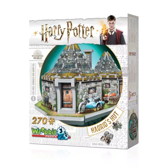 Harry Potter - Hagrid kunyhója 270 darabos Wrebbit 3D puzzle