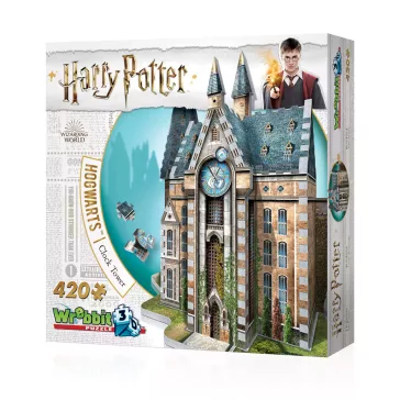   Harry Potter - Roxfort óratorony 420 darabos Wrebbit 3D puzzle