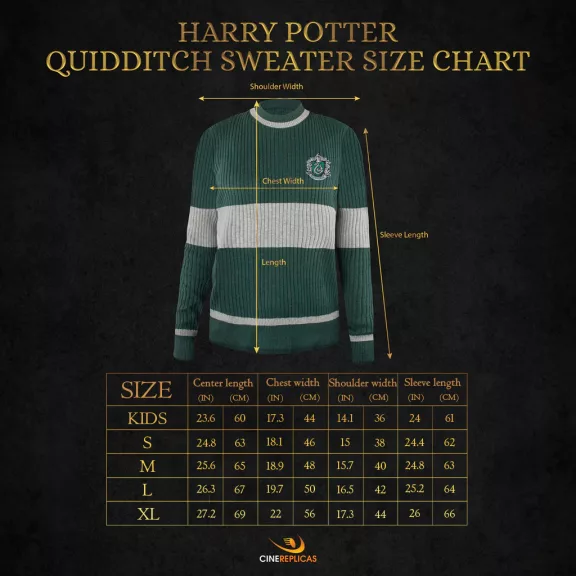 Harry Potter Mardekár Kviddics Pulóver